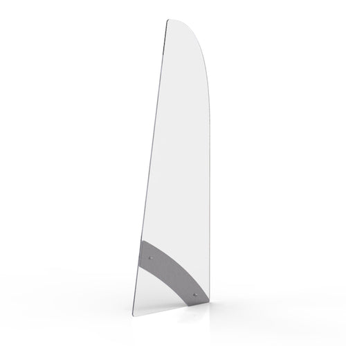 Rosseto Side Panel for AG201 & AG202 Sneeze Guards - 12 2/3"L x 32 1/2"H, Acrylic, Clear (AG205)-cityfoodequipment.com