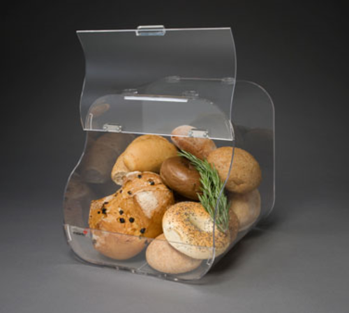 Rosseto Countertop Bakery Display Bin - Stackable, 11x11x12" Acrylic, Clear (BAK1203)-cityfoodequipment.com
