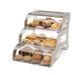 Rosseto 3 Drawer Bakery Stand - 15 1/4x23 1/4x15 1/2" Acrylic/stainless (BK010)-cityfoodequipment.com
