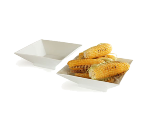 Rosseto 80-oz Square Bowl - Porcelain, White (CP001)-cityfoodequipment.com