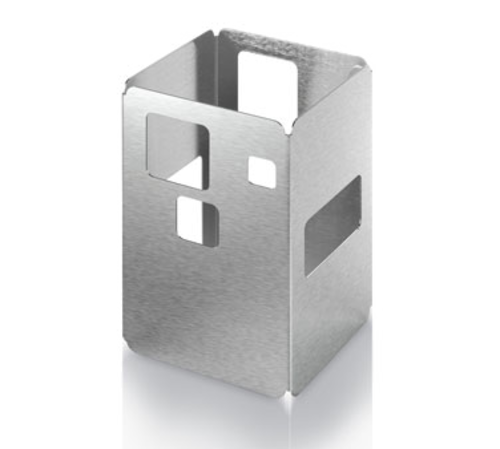 Rosseto Square Display Riser - 6x6x10" Stainless (D61877)-cityfoodequipment.com