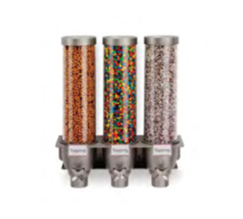 Rosseto Wall-Mount Dry Food Dispenser, (3) 1 3/10 Gal Hoppers (EZ525)-cityfoodequipment.com