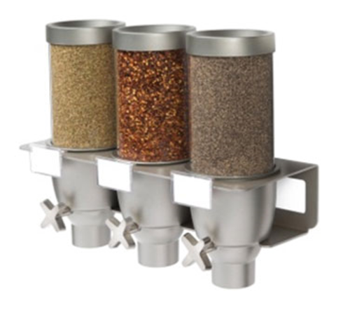 Rosseto Wall-Mount Dry Food Dispenser, (3) 2 1/2 Liter Hoppers (EZ533)-cityfoodequipment.com