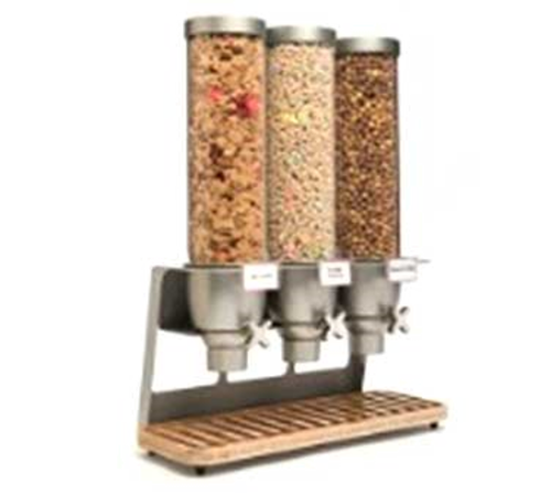 Rosseto Countertop Dry Food Dispenser, (3) 1 3/10 Gal Hoppers (EZ547)-cityfoodequipment.com