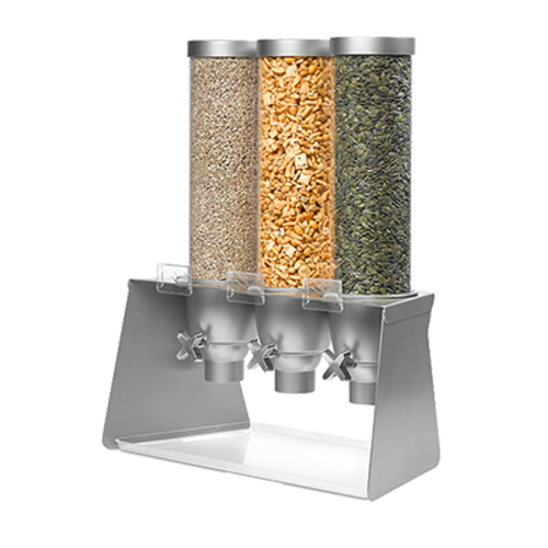 Rosseto Countertop Dry Food Dispenser, (3) 1 3/10 Gal Hoppers (EZ564)-cityfoodequipment.com