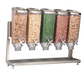 Rosseto Countertop Dry Food Dispenser, (5) 1 Gal Hoppers (EZP2883)-cityfoodequipment.com