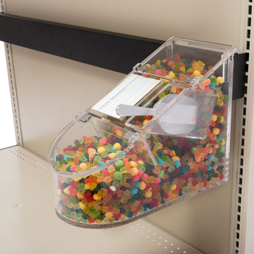 Rosseto Bulkshop® Scoop Bin W/ Scoop - 3 1/2 Gallon Capacity, Acrylic, Clear (GD126)-cityfoodequipment.com