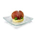 Rosseto 3 9/10" Square Mini Plate - Glass, Clear (GLS013)-cityfoodequipment.com