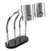 Rosseto 2 Bulb Heat Lamp W/ Flexible Arm - Stainless Steel/black Marble, 110-250v/1ph (HL003)-cityfoodequipment.com