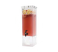 Rosseto 2 Gal Beverage Dispenser W/ Ice Basket - Plastic Container, Clear Base (LD111)-cityfoodequipment.com