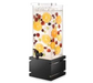 Rosseto 2 Gal Beverage Dispenser W/ Ice Basket - Plastic Container, Black Base (LD121)-cityfoodequipment.com