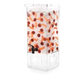 Rosseto 4 Gal Beverage Dispenser W/ Ice Basket - Plastic Container, Clear Base (LD128)-cityfoodequipment.com