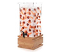 Rosseto 4 gal Beverage Dispenser w/ Ice Basket - Plastic Container, Bamboo Base (LD131)-cityfoodequipment.com