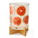 Rosseto 14 Gal Beverage Dispenser - Plastic Container, Bamboo Base (LD178)-cityfoodequipment.com