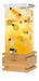 Rosseto 3 Gal Beverage Dispenser W/ Ice Basket - Plastic Container, Bamboo Base (LD195)-cityfoodequipment.com