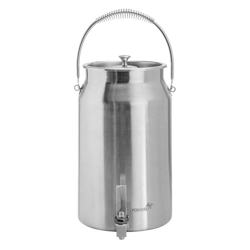 Rosseto 3 Gal Milk Urn W/ Ice Basket, Brushed Stainless (LD207)-cityfoodequipment.com
