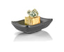 Rosseto 2 Oz Rectangular Melamine Bowl, Rustic Black (MEL005)-cityfoodequipment.com