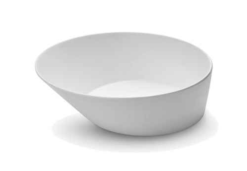 Rosseto 120 Oz Round Melamine Bowl, White (MEL016)-cityfoodequipment.com