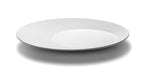 Rosseto 13" Round Platter - Melamine, White (MEL017)-cityfoodequipment.com