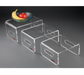 Rosseto Multi-Level Riser Set - Acrylic, Clear (RDC107)-cityfoodequipment.com