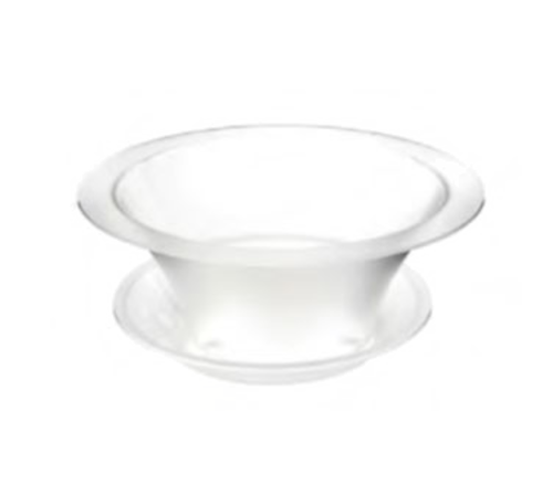 Rosseto 17" Round Ice Bath - Frosted Acrylic (SA112)-cityfoodequipment.com