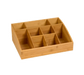 Rosseto 9 Compartment Display Organizer - 16x12x6" Bamboo (SB103)-cityfoodequipment.com