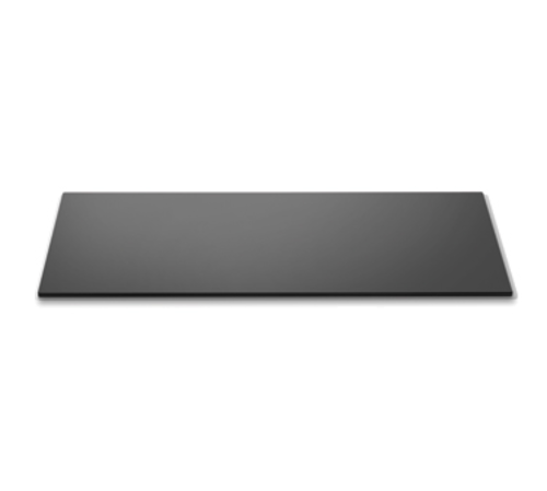 Rosseto 33 1/2" X 14" Rectangular Display Platter - Glass, Black (SG003)-cityfoodequipment.com
