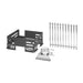 Rosseto Rectangular Warmer Kit - 13" X 15" - Stainless, Black (SK041)-cityfoodequipment.com