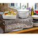 Rosseto Rectangular Warmer W/ (1) Burner - 21 1/2" X 13 1/2", Brushed Stainless (SK043)-cityfoodequipment.com
