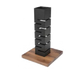 Rosseto Tower Riser With Walnut Base - 13 3/4x22 1/2" Black (SM160)-cityfoodequipment.com