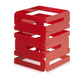 Rosseto 8" Square Multi-Level Riser - Red Gloss Finish (SM185)-cityfoodequipment.com