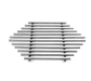 Rosseto Track Grill - Honeycomb Shape, Stainless (SM223)-cityfoodequipment.com