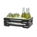 Rosseto Rectangular Cooling Tub - 21 3/5"L X 13 9/16"W X 7"H, Black (SM244)-cityfoodequipment.com