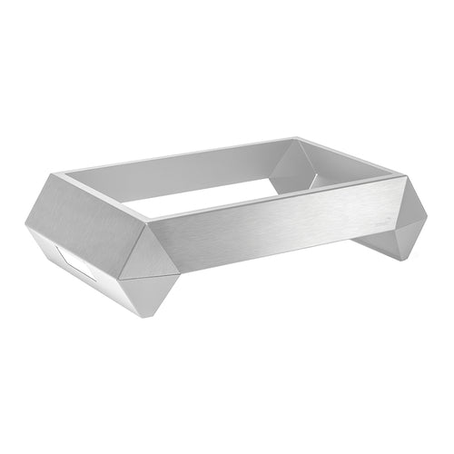 Rosseto Rectangular Warmer Base - 26" x 15 3/4", Brushed Stainless (SM267)-cityfoodequipment.com