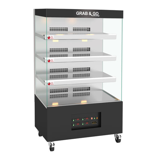 Rotisol USA 10MCV4LS 40 3/8" Self Service Heated Food Display - 4 Shelves, 208-240v/1ph-cityfoodequipment.com