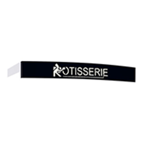 Rotisol USA 1160BDE Illuminated Decorative Roof for FlamBoyant 1160 Rotisseries, Porcelain, Black-cityfoodequipment.com