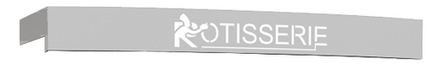 Rotisol USA 1675BDI Illuminated Decorative Roof for GrandFlame 1675 Rotisseries, Stainless Steel-cityfoodequipment.com