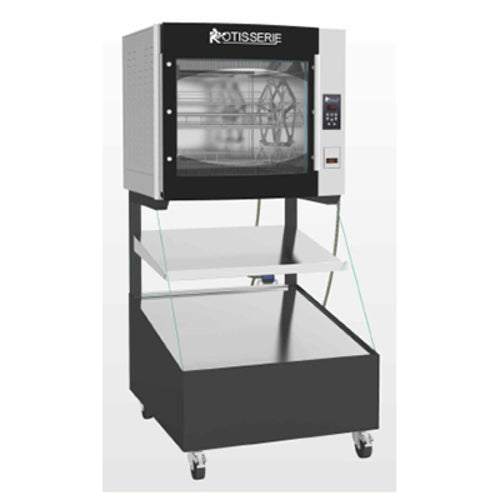 Rotisol USA 5.520I2LSP8 35 1/8" Combination Roti-Roaster Rotisserie on Self Service Hot Food Display - 2 Shelves, 208-240v/-cityfoodequipment.com