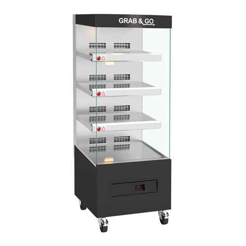 Rotisol USA 6MCV4LS 25 5/8" Self Service Heated Food Display - 4 Shelves, 208-240v/1ph-cityfoodequipment.com