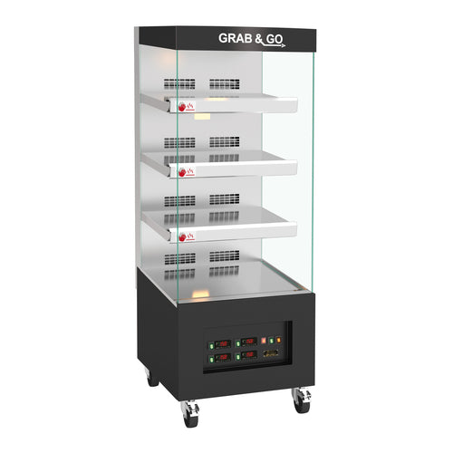 Rotisol USA 6MCV4LS.I 25 5/8" Self Service Heated Food Display - 4 Shelves, 208-240v/1ph-cityfoodequipment.com