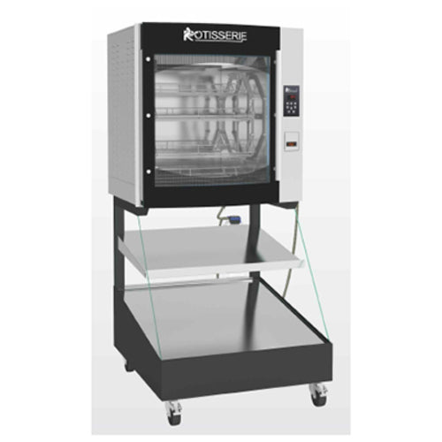 Rotisol USA 8.520I2LSP8 35 1/8" Combination Roti-Roaster Rotisserie on Self Service Hot Food Display - 2 Shelves, 208-240v/-cityfoodequipment.com