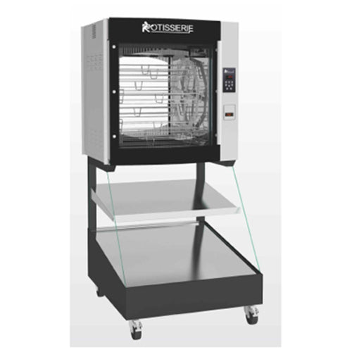 Rotisol USA 8.520IF2LSP8 35 1/8" Combination Roti-Roaster Rotisserie on Self Service Hot Food Display - 2 Shelves, 208-240v/-cityfoodequipment.com