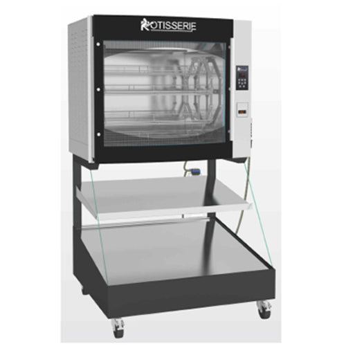 Rotisol USA 8.720I2LSP8 43" Combination Roti-Roaster Rotisserie on Self Service Hot Food Display - 2 Shelves, 208-240v/3ph-cityfoodequipment.com