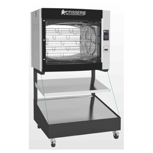 Rotisol USA 8.720IF2LSP8 43" Combination Roti-Roaster Rotisserie on Self Service Hot Food Display - 2 Shelves, 208-240v/3ph-cityfoodequipment.com