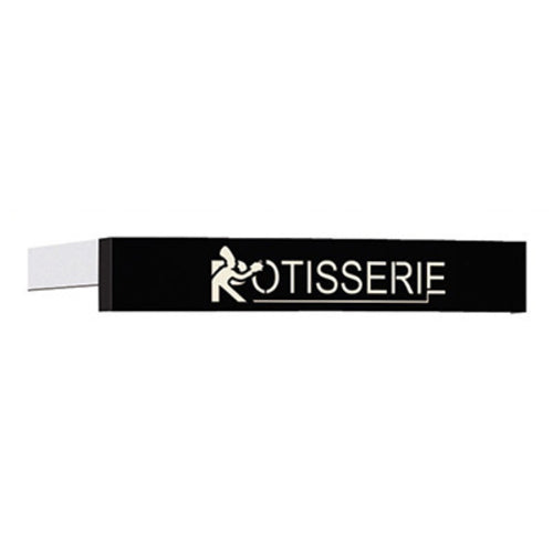 Rotisol USA 975BDE Illuminated Decorative Roof for GrandFlame 975 Rotisseries, Porcelain, Black-cityfoodequipment.com