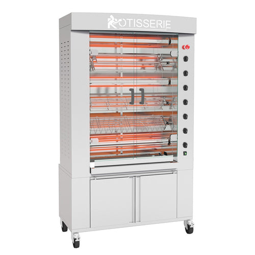 Rotisol USA FB1160-6E-SS Electric 6 Spit Commercial Rotisserie w/ 30 Bird Capacity, 208-230v/3ph-cityfoodequipment.com