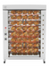 Rotisol USA FB1400-8E-SS Electric 8 Spit Commercial Rotisserie w/ 48 Bird Capacity, 208-230v/3ph-cityfoodequipment.com