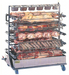 Rotisol USA RACK201600 Spit Rack for (20) Spits for FlamBoyant 1600 Rotisseries, Stainless Steel-cityfoodequipment.com