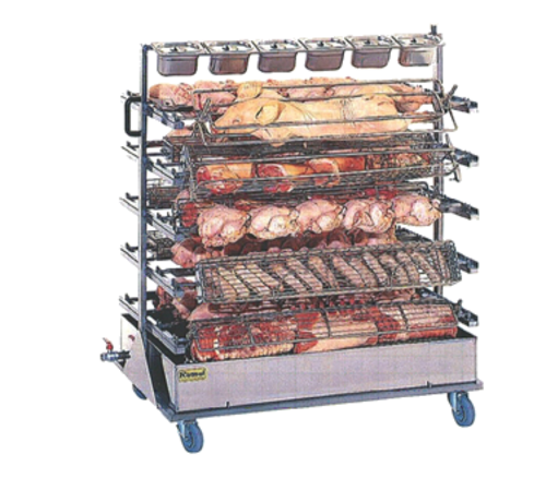 Rotisol USA RACK20975 Spit Rack for (20) Spits for GrandFlame 975 Rotisseries, Stainless Steel-cityfoodequipment.com