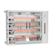Rotisol USA FF1175-4G-SS Gas 4 Spit Commercial Rotisserie w/ 20 Bird Capacity, Natural Gas-cityfoodequipment.com